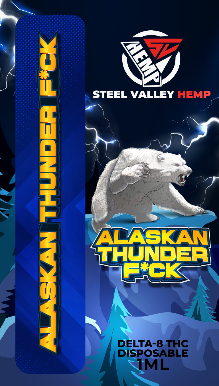 SVH Delta 8 THC Vape Sativa Disposable: Alaskan Thunder F*ck (ATF)