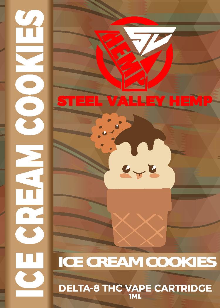 SVH Delta 8 THC Vape Hybrid Cartridge: Ice Cream Cookies
