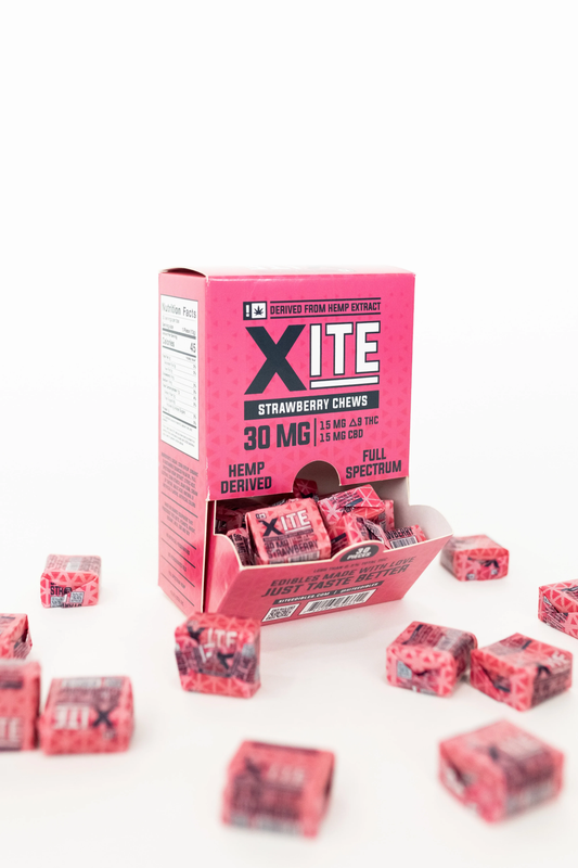 Patsy's Xite Delta 9 THC Strawberry Chews