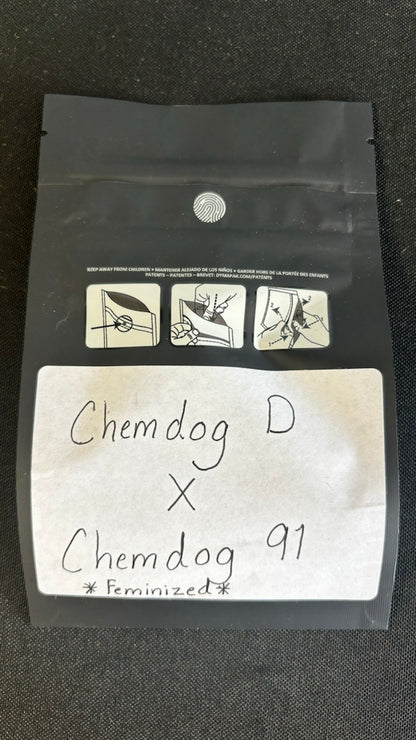 Novelty Hemp Seeds-Chemdog D x Chemdog 91
