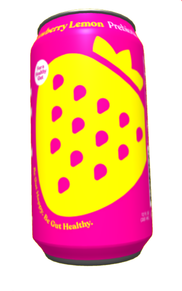 Poppi Sparkling Prebiotic Soda: Strawberry Lemonade
